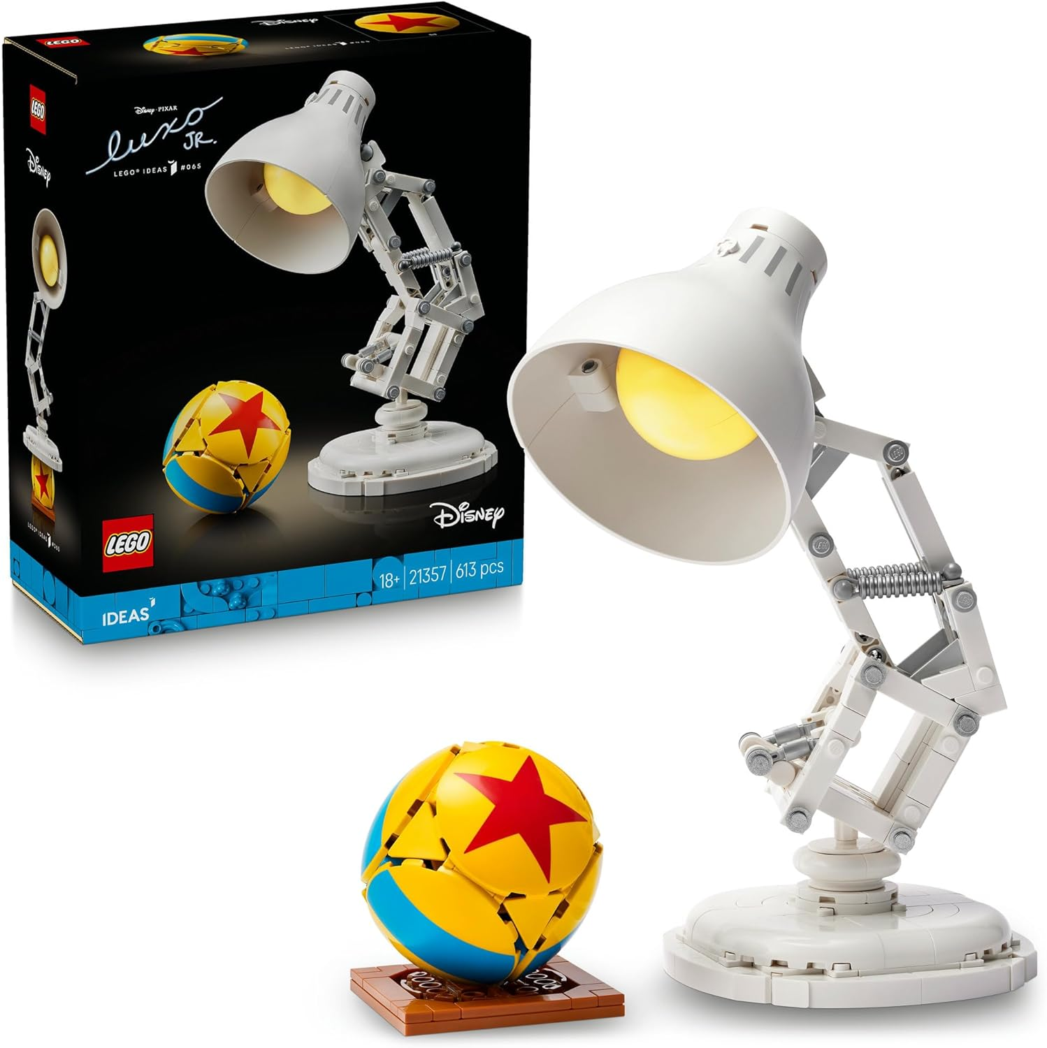LEGO&reg; Ideas Disney Pixar Luxo Jr. 21357 Collectible, Brick-Built Display Model for Adults, Buildable Movie Memorabilia, Nostalgic Toy for Men, Women and Fans image number 3