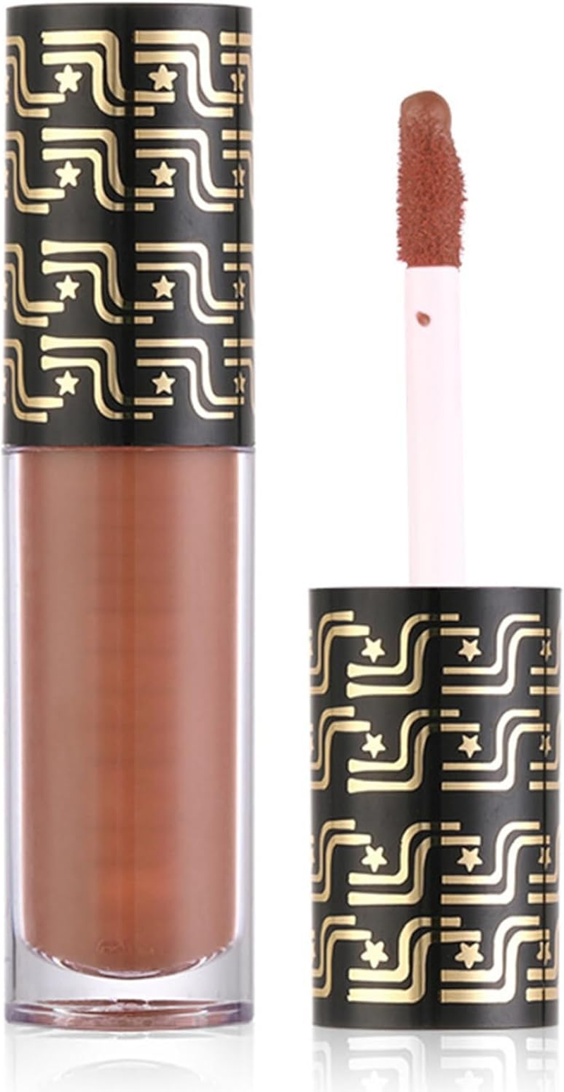 Miutii 1PC Matte Liquid Lipstick Creamy Soft Velvety Lip Gloss Long Lasting Lightweight Non Transfer Water Resistant Lip Stain Nude Pink One Size