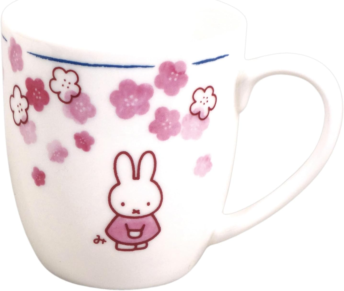 Dick Bruna 418111 Miffy Miffy Mug, Approx. Diameter 3.1 X Height 3.5 Inches (8 X 9 Cm), Tableware, Goods, Miscellaneous Goods, Faint (Flowers), Made in Japan image number 1