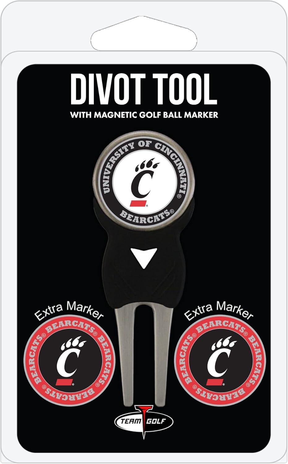 Team Golf NCAA Divot Tool with 3 Golf Ball Markers Pack, Markers Are Removable Magnetic Double-Sided Enamel image number 3