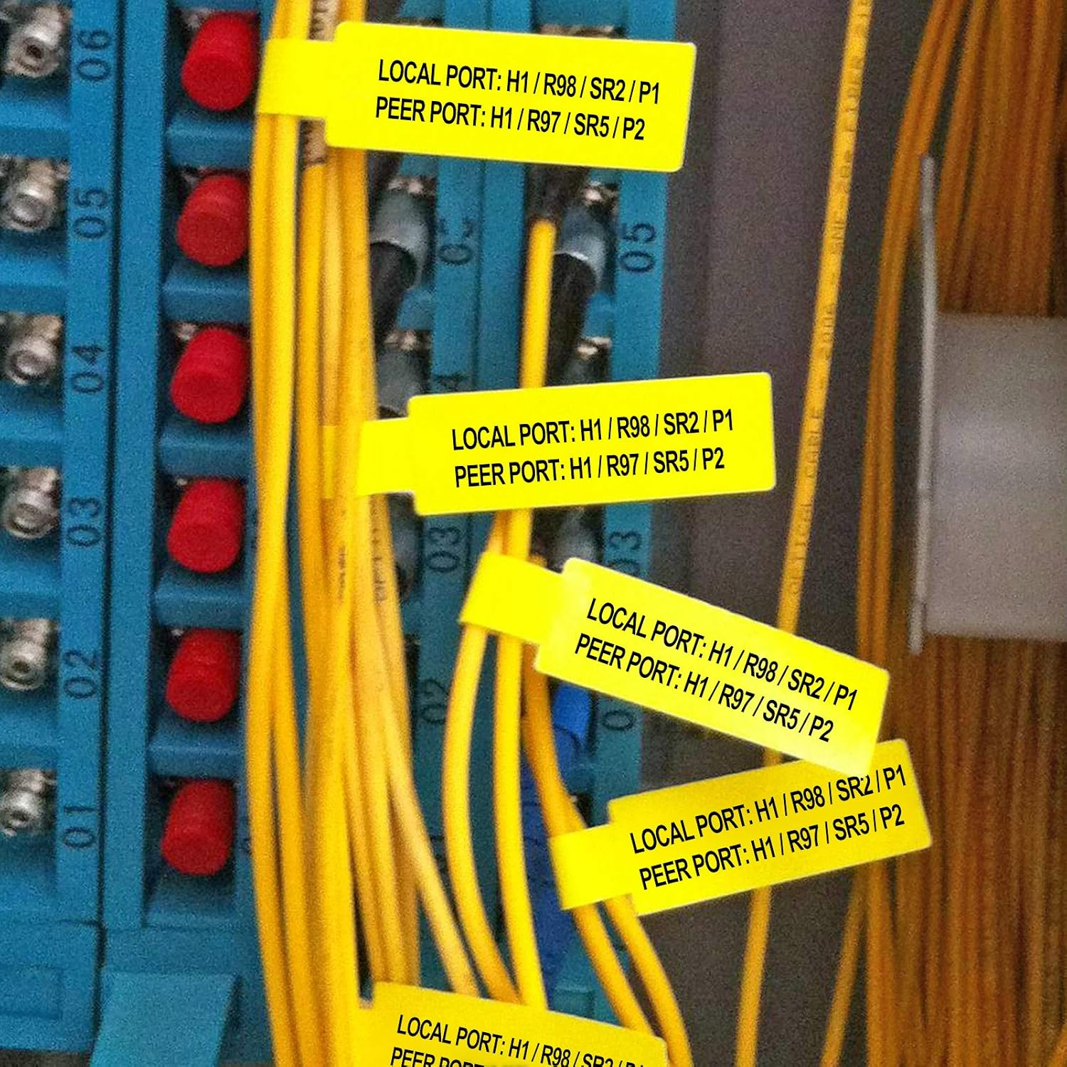 NIIMBOT D11 0.5"4.3" Label Maker Tape Adapted Label Print Paper Standard Laminated Office Labeling Tape Replacement (Cable-Y)