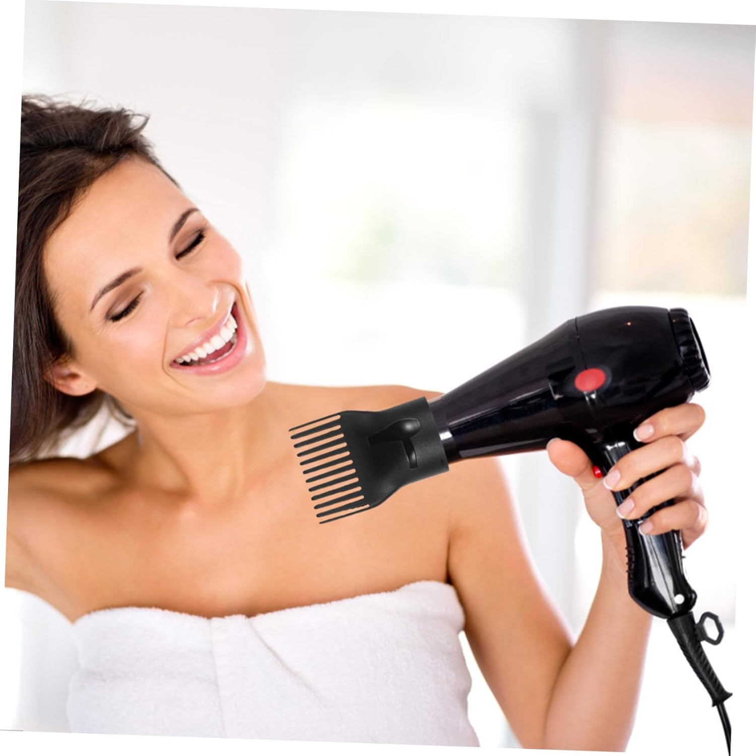 MAGICLULU 2Pcs Hair Dryer Diffuser Nozzle Compatible Blow Dryer Attachment for Quick Curling Straightening Heat Resistant Design Fit for Various Brands image number 5