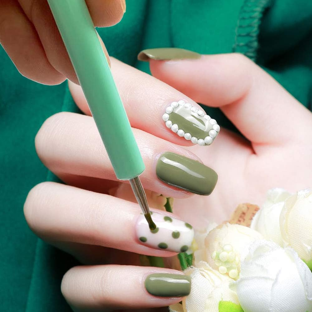 Abenkle 10Pcs Art Dotting Tools for Nail Art, Ball Tip Clay Tools Sculpting Pattern Tracing Stylus, Ball Embossing Stylu for Drawing,Painting Rocks Mandalas,Art Dot Tools image number 3