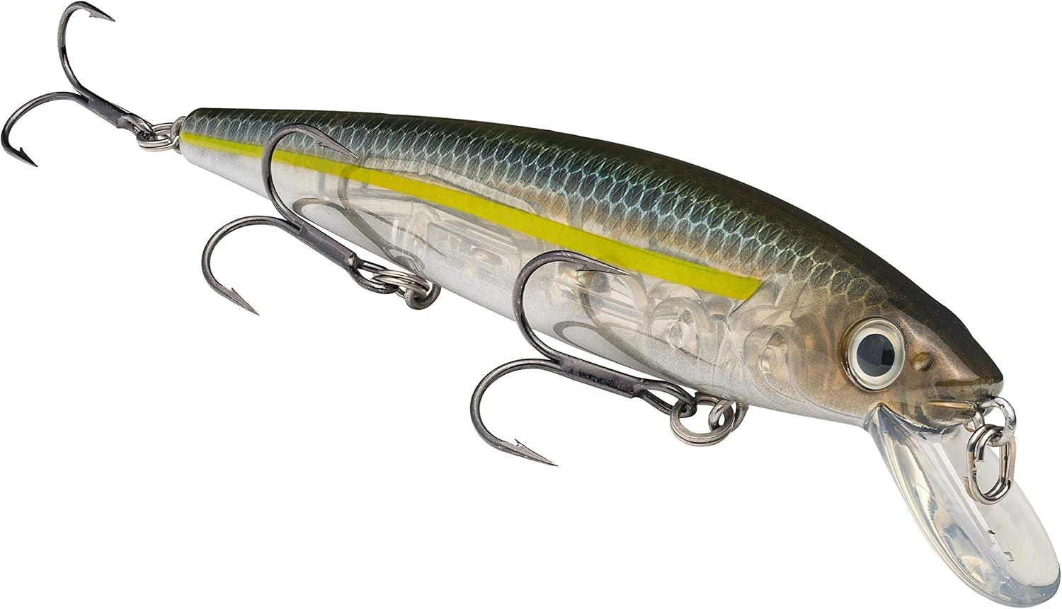 Strike King KVD Jerkbait 3 Hook - Chartreuse Sexy Shad image number 1