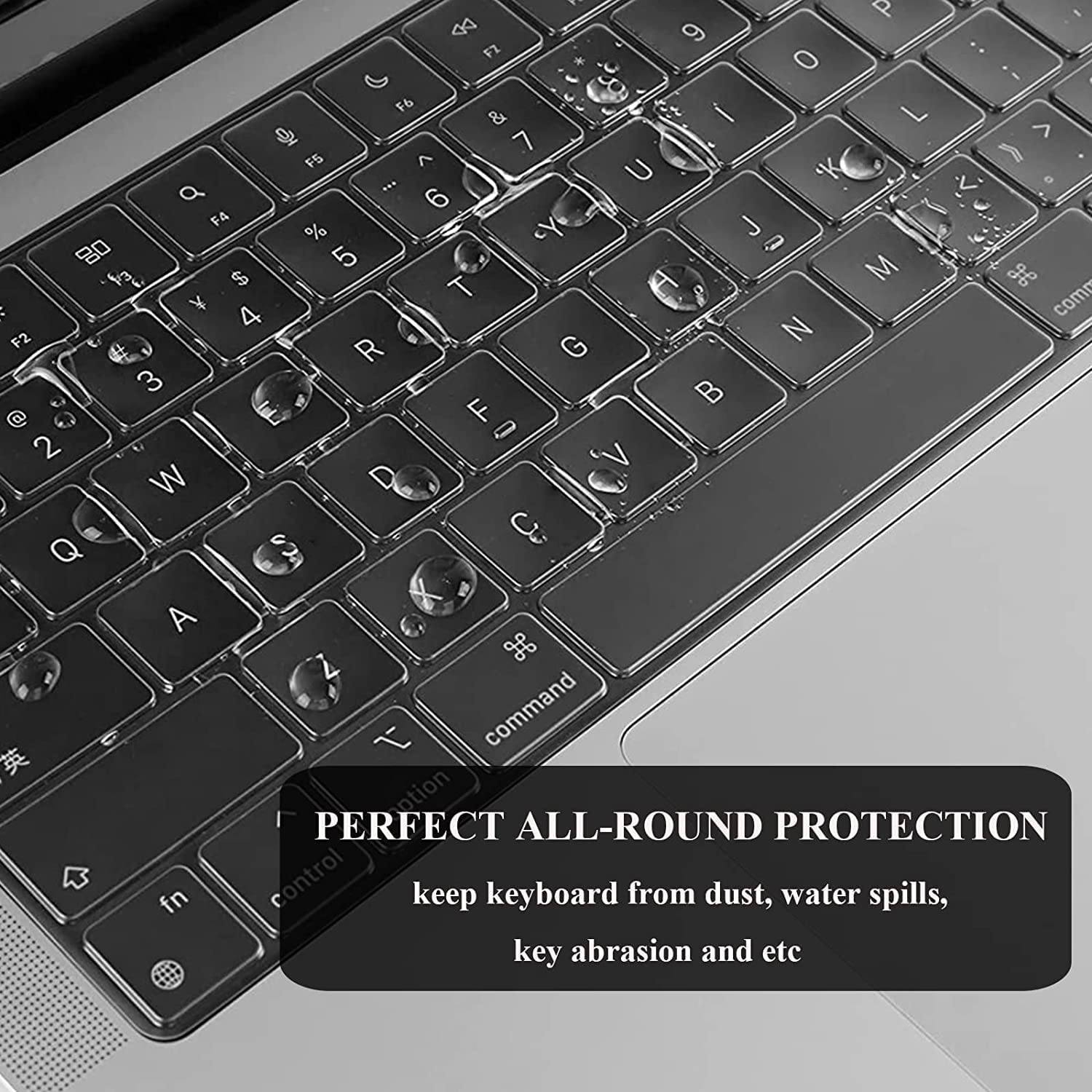 Eoocoo Compatible with Macbook Air 13 Inch Case 2025-2022 M4 A3240 M3 A3113 M2 A2681, Clear Air 13.6" Laptop Hard Shell Case + Keyboard Skin Cover + Screen Protector, Crystal Clear - Lavender Gray image number 6
