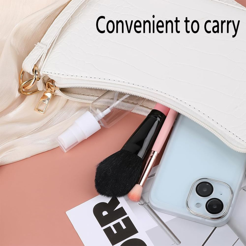 5Pack Clear Spray Bottles 20Ml Empty Fine Mist Portable Mini Travel Set, for Essential Oils Small Refillable Liquid Cosmetic Containers image number 1