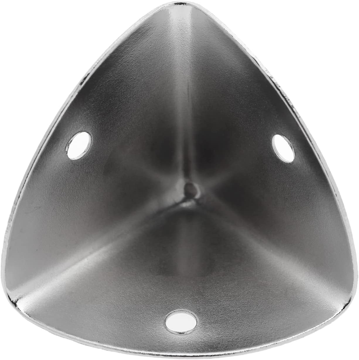SING F LTD 8PCS 39Mm Corner Angle Brace Protectors Scalloped Metal Right Angle Corner Guards for Wooden Box Desk Chest Case Flightcase Silver - Silver image number 2