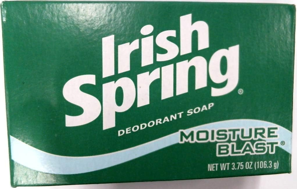 Irish Spring Deodorant Bath Bar Soap Moisture Blast, 3.75 Oz Pack of 1 Bar