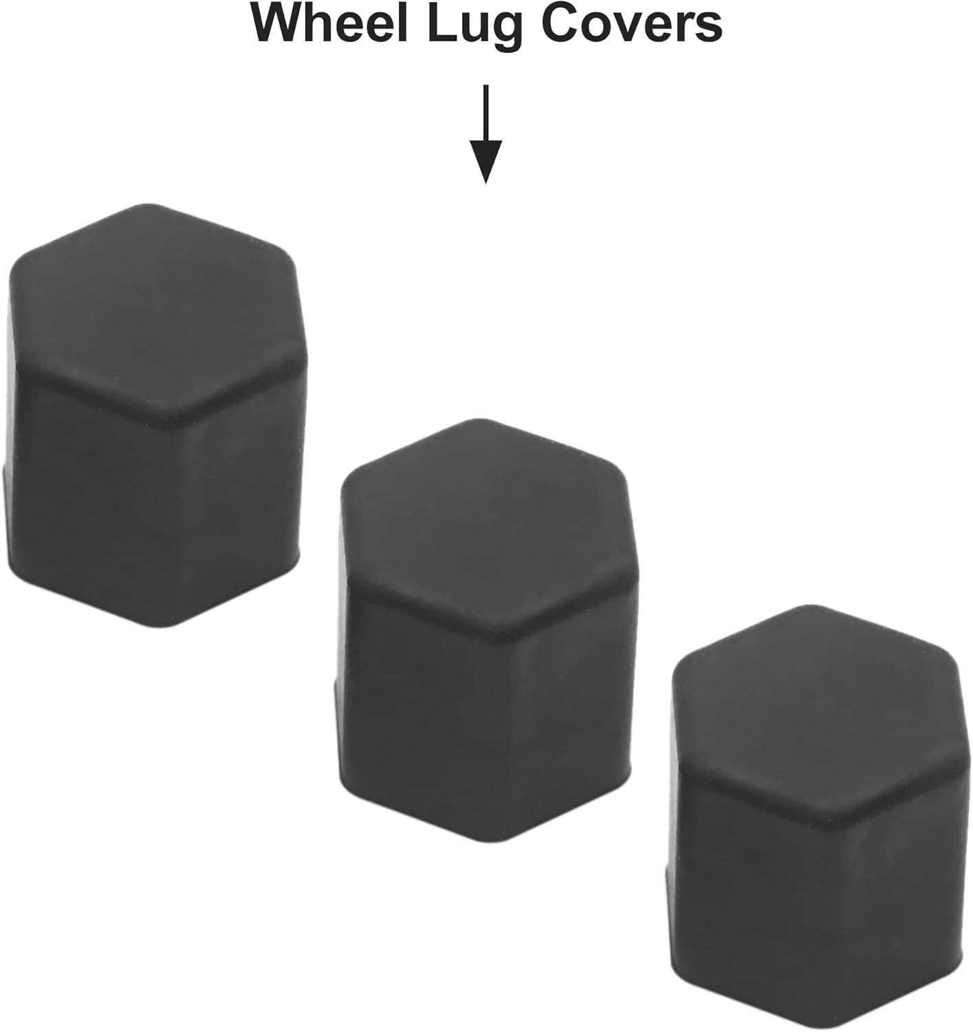 Uxcell 20Pcs 15Mm Rubber Car Wheel Tire Tyre Nut Screw Lug Dust Cover Caps Hub Protector Black Universal Replacement