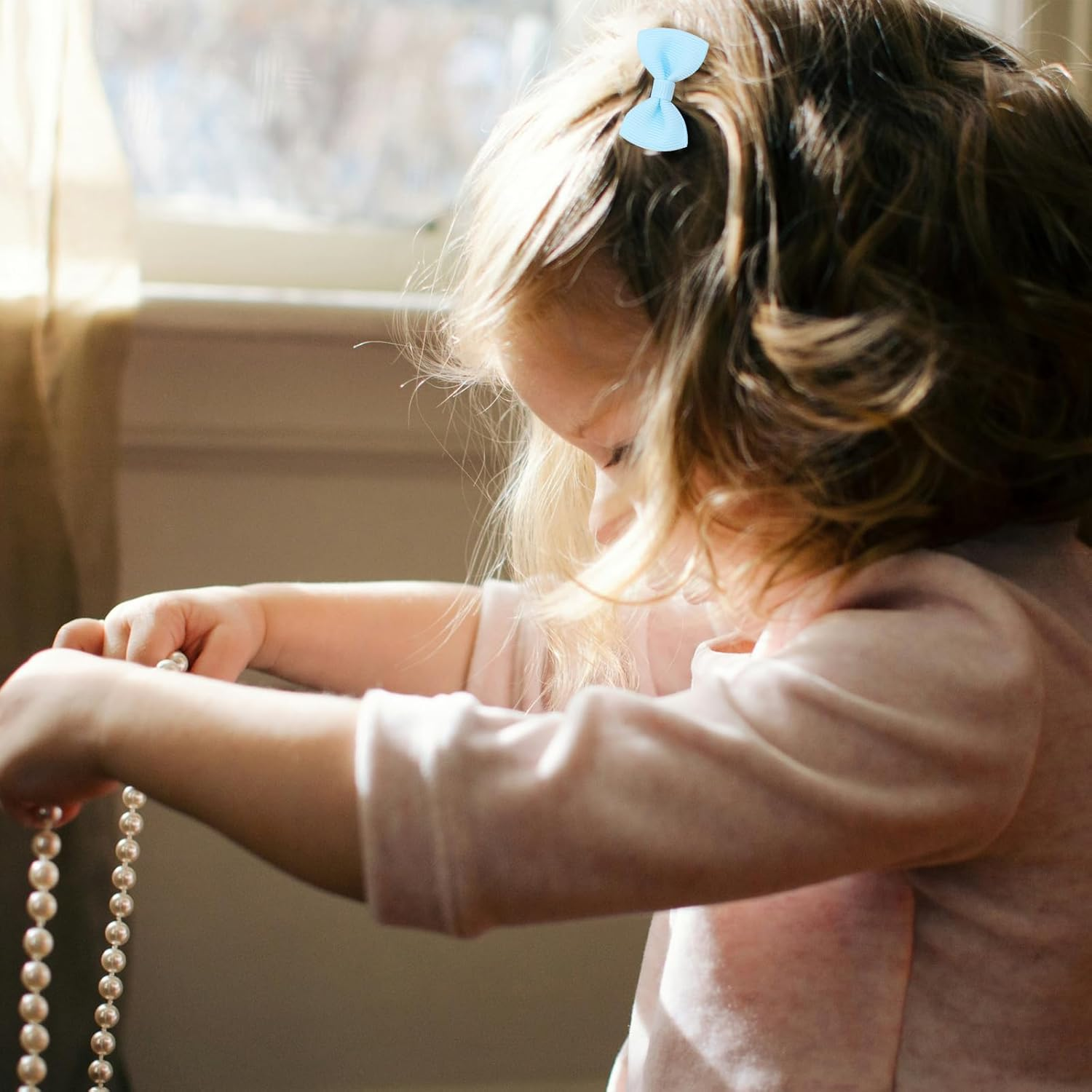 40Pcs Baby Girl Hair Ties, 20 Colors Candy Bow Ponytail Holders, Toddler Hair Ties, Non-Slip Pony Tail Holder, Small Rubber Bands for Infants Toddlers Girls image number 6