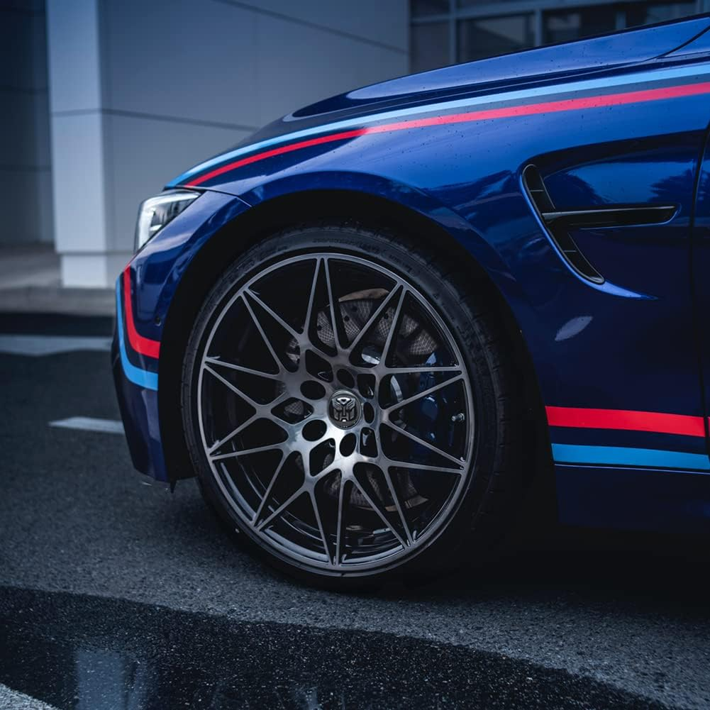 4Pcs Wheel Center Caps Sticker for Transformers, Black Aluminium Wheel Center Hub Covers Sticker, 65Mm/2.56'' Black