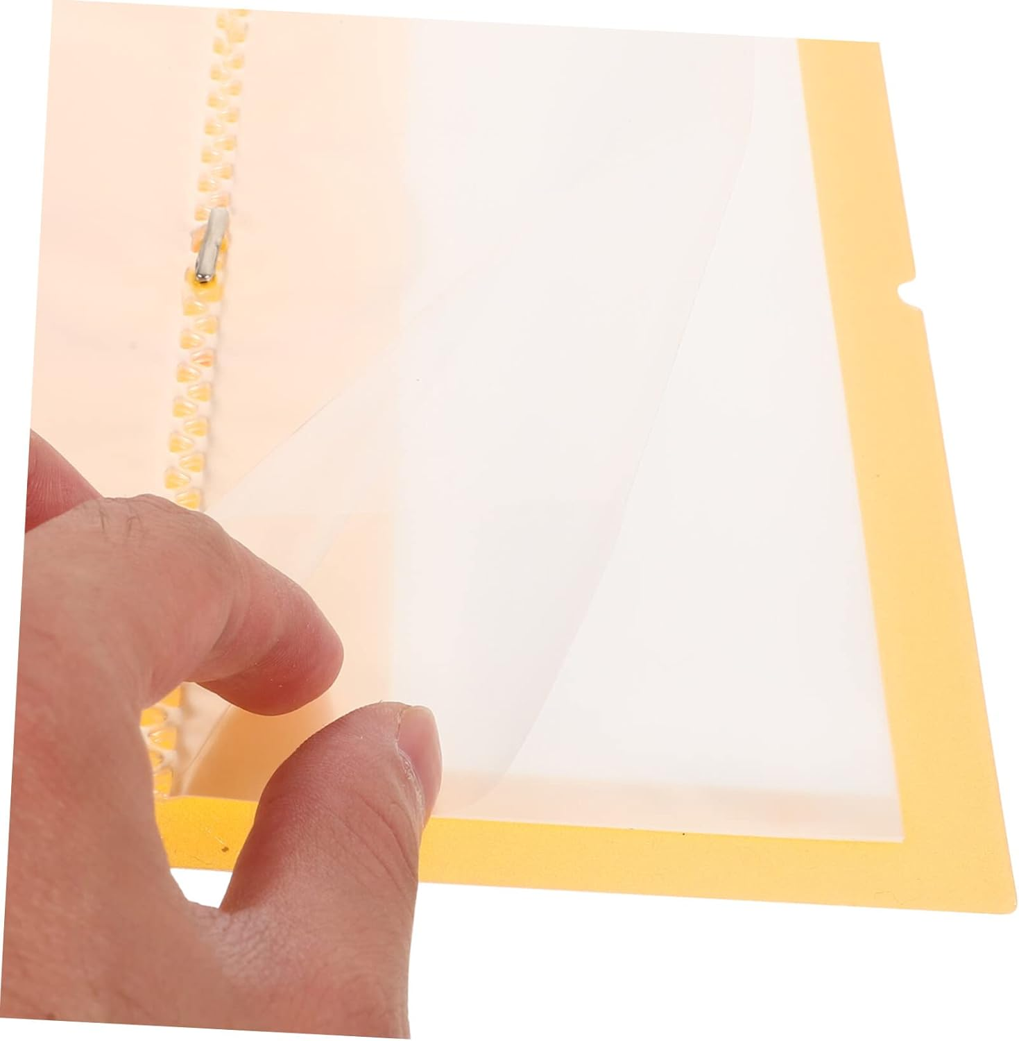 TEHAUX 2Pcs Sticker Collecting Album for Organizing Stickers Tickets Stamps Large Capacity Book Macaron Colors Yellow for Students and Enthusiasts