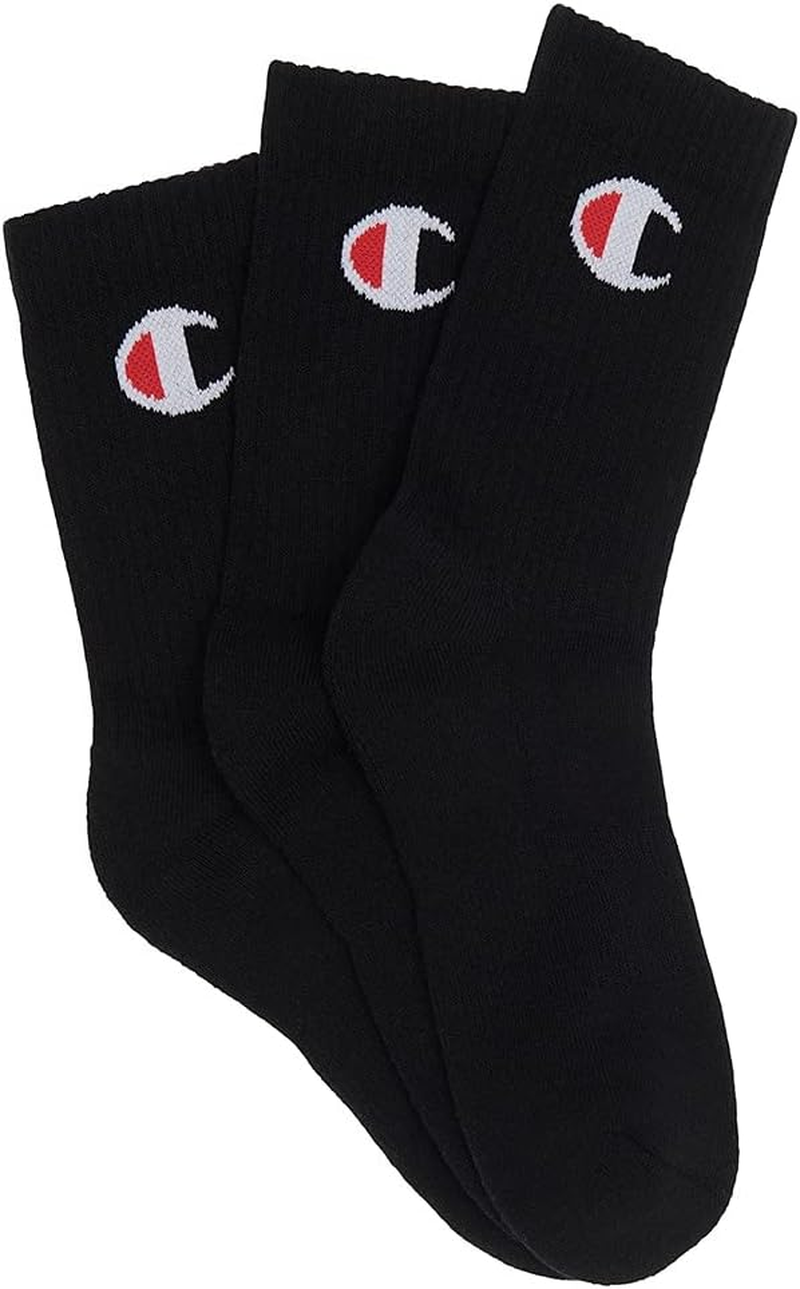 Champion Kids C Logo Crew Socks (3 Pack) image number 2