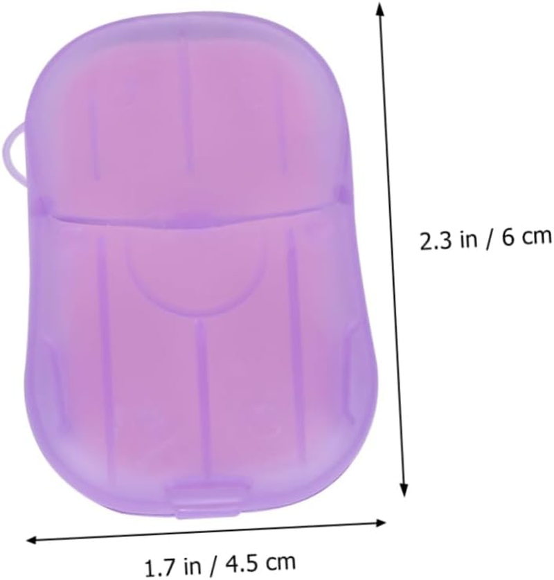 Sosoport 10 Pack Travel Soap Sheets Portable Hand Washing Soap Flakes Bath Face and Hand Wash Random Scent Ideal for Travel Camping Hiking