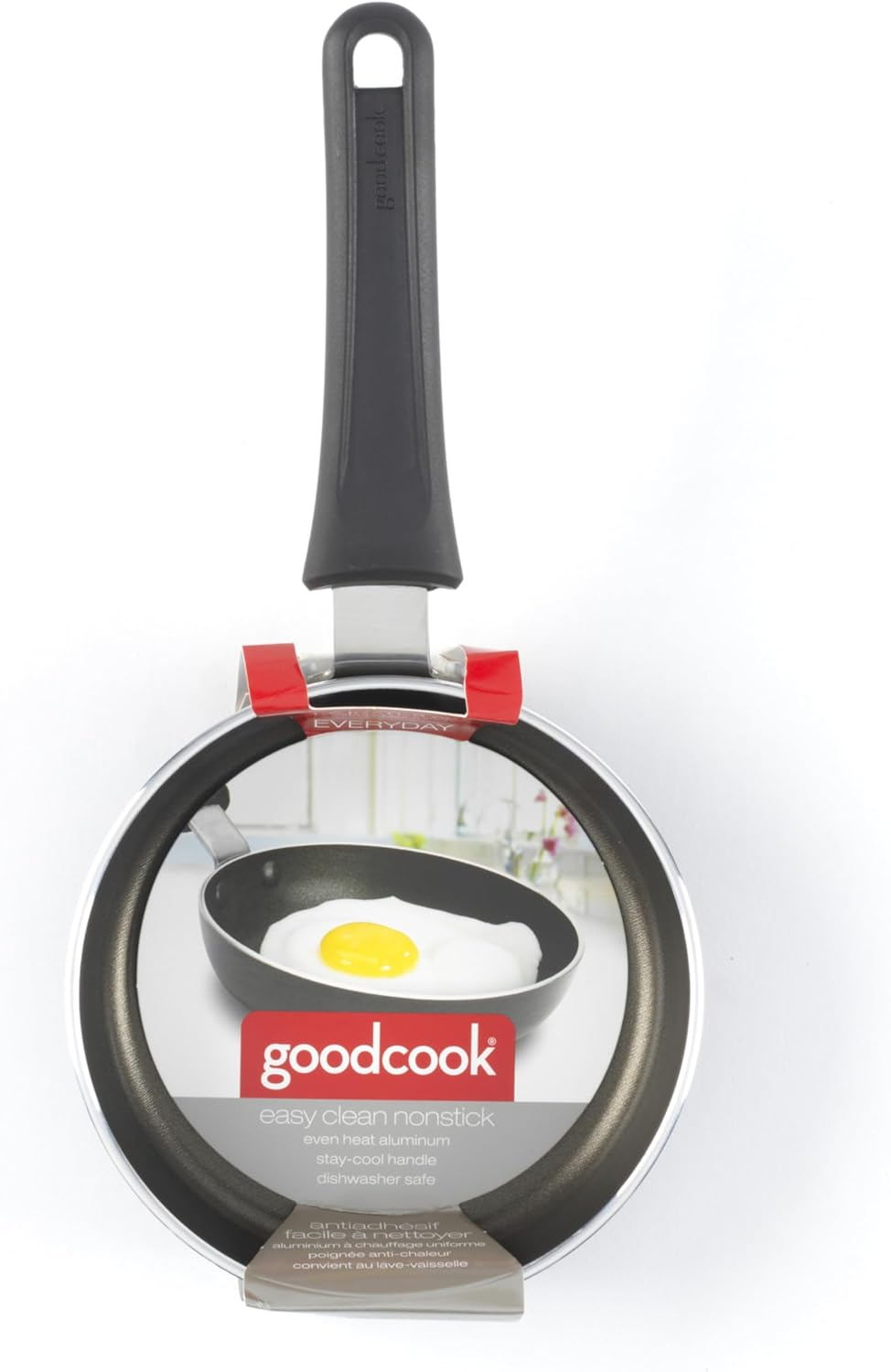 Goodcook Everyday Nonstick Aluminum 4.6" Mini Frying Pan, Black image number 3