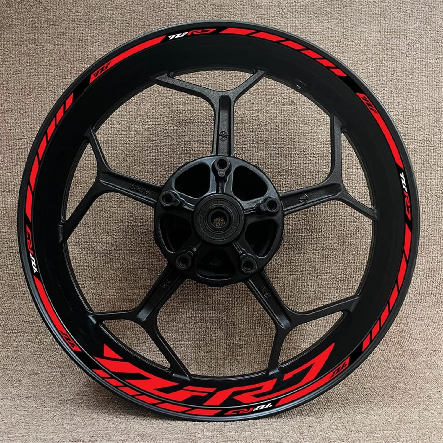 Stickers for Yamaha YZF R7 YZFR7 Motorcycle Rim Stickers Rim Edge Sticker Rim Edge Stripes Reflective Decals Logo Accessories (Color : 22)