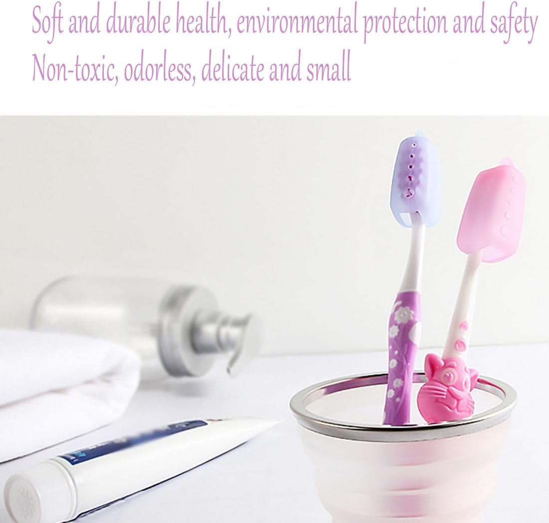 12Pcs Silicone Toothbrush Head Cover, Small and Portable, Ideal for Protecting Oral Hygiene and Toothbrush Life image number 6