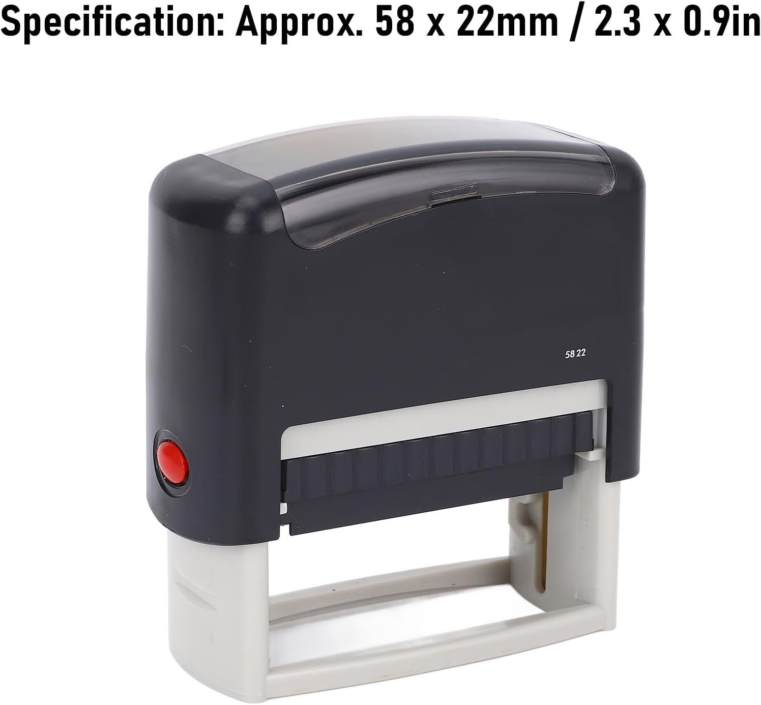 58X22Mm Large Custom Stamp, Customizable Personalized Self Inking Address Stamps, for Address, Date, Letter, Number image number 1