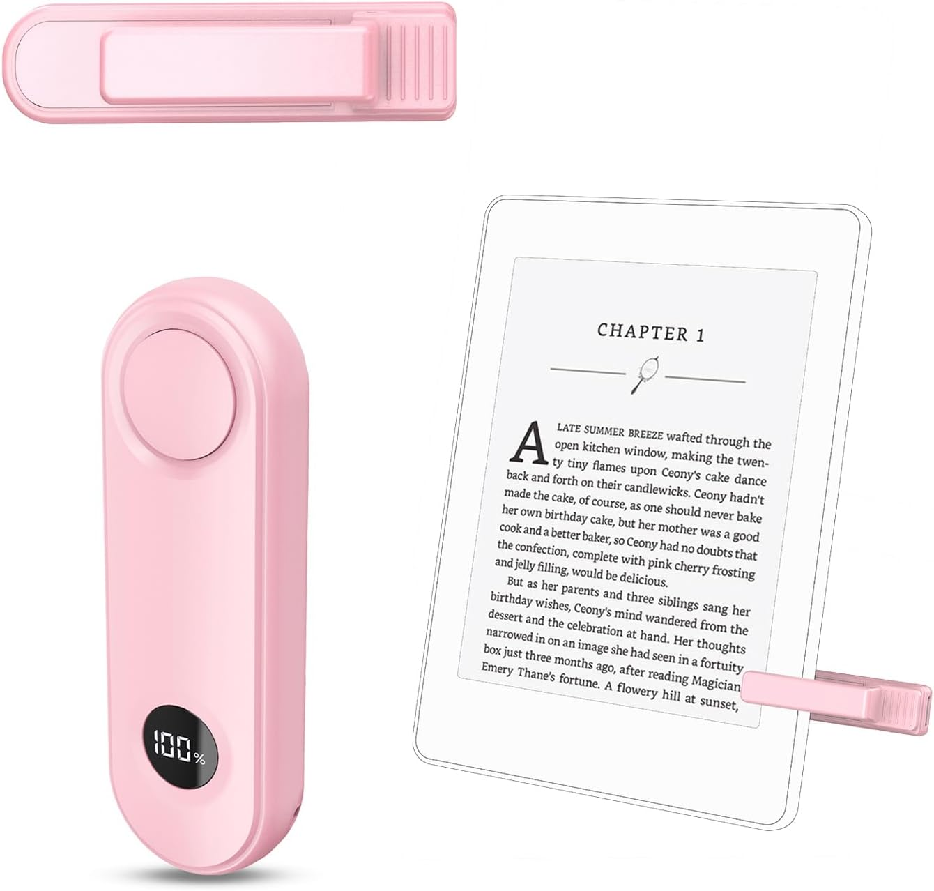 RF Remote Page Turner for Kindle, RF Remote Control Clicker, for Kindle Paperwhite Accessories Kobo E-Book Ipad Tablets Phone Reading Novels,E-Book,Green