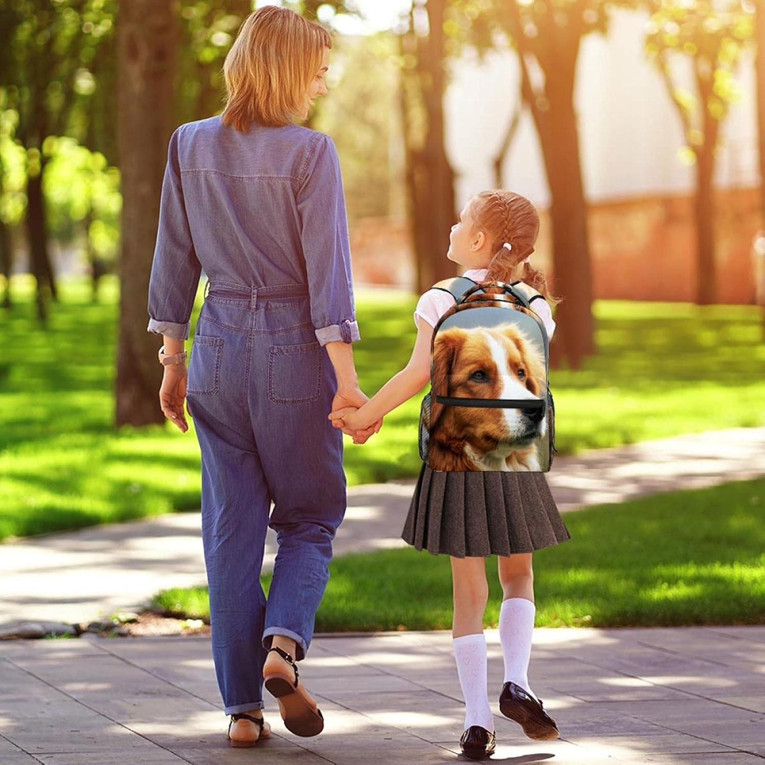 Dog Animal World Backpack Students Shoulder Bags Travel Bag College School Tote Backpacks image number 3