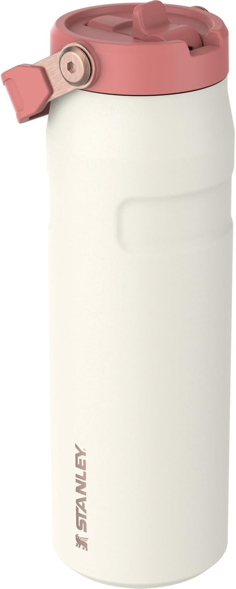 Stanley Iceflow Flip Straw 2.0 Water Bottle 24 Oz | Built-In Straw for Travel and Sports | Lightweight and Leak Resistant | Insulated Stainless Steel | Bpa-Free | Cream Rose Gold