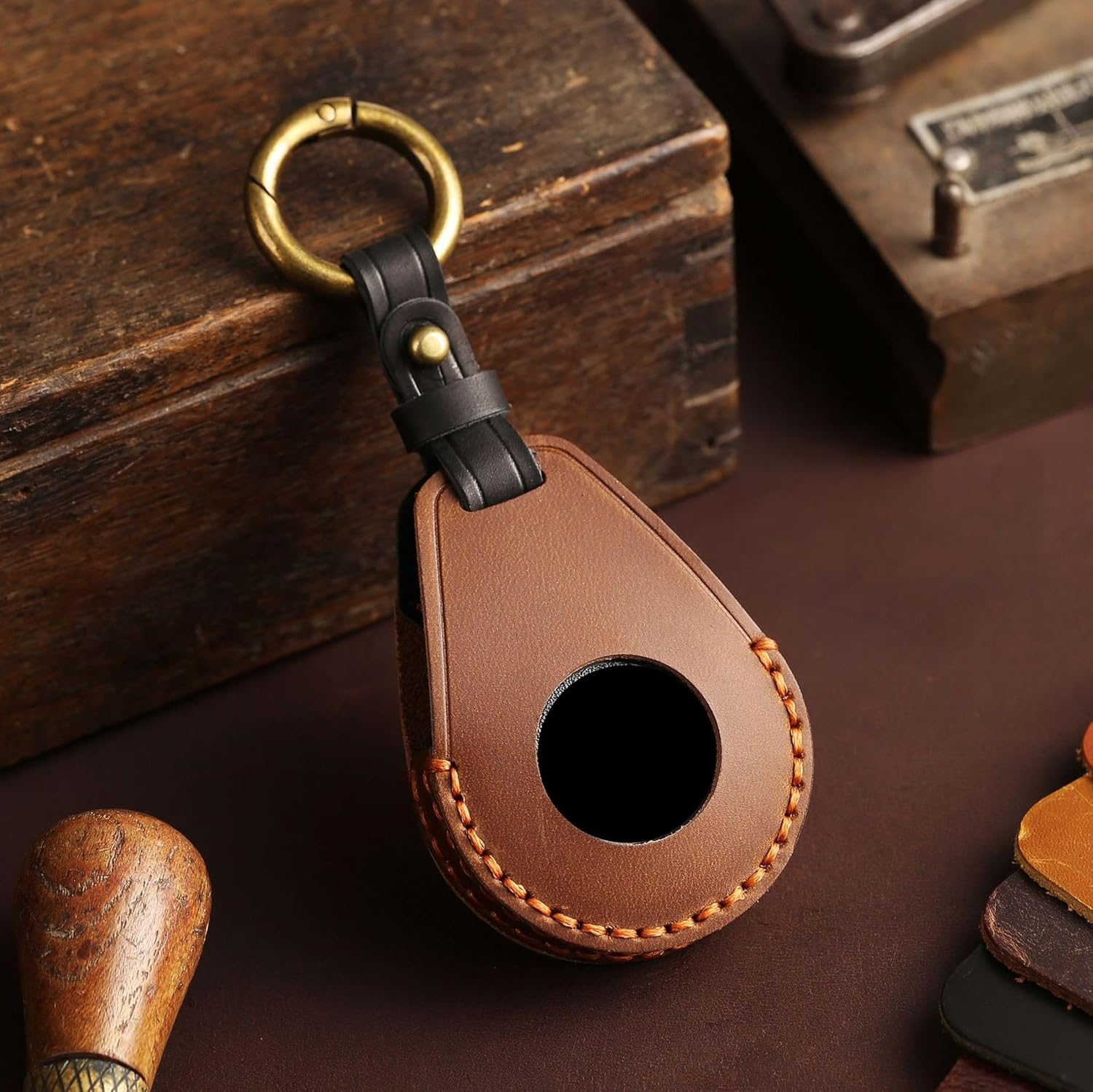 KUNIO Car Key Cover Fit for Harley Davidson image number 2