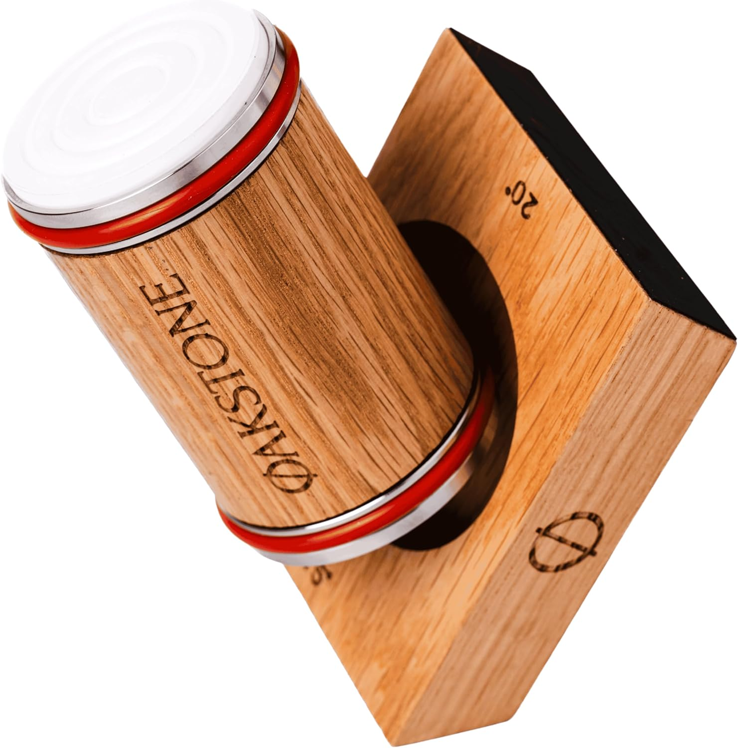 Oakstone Rolling Knife Sharpener Set - 400 & 1000 Grit Diamond & Ceramic Discs, 15&deg;/20&deg; Magnetic Angles, Manual Sharpening Kit for Kitchen & Camping Chef Knives, Home Gadgets & Gifts for Chefs image number 4