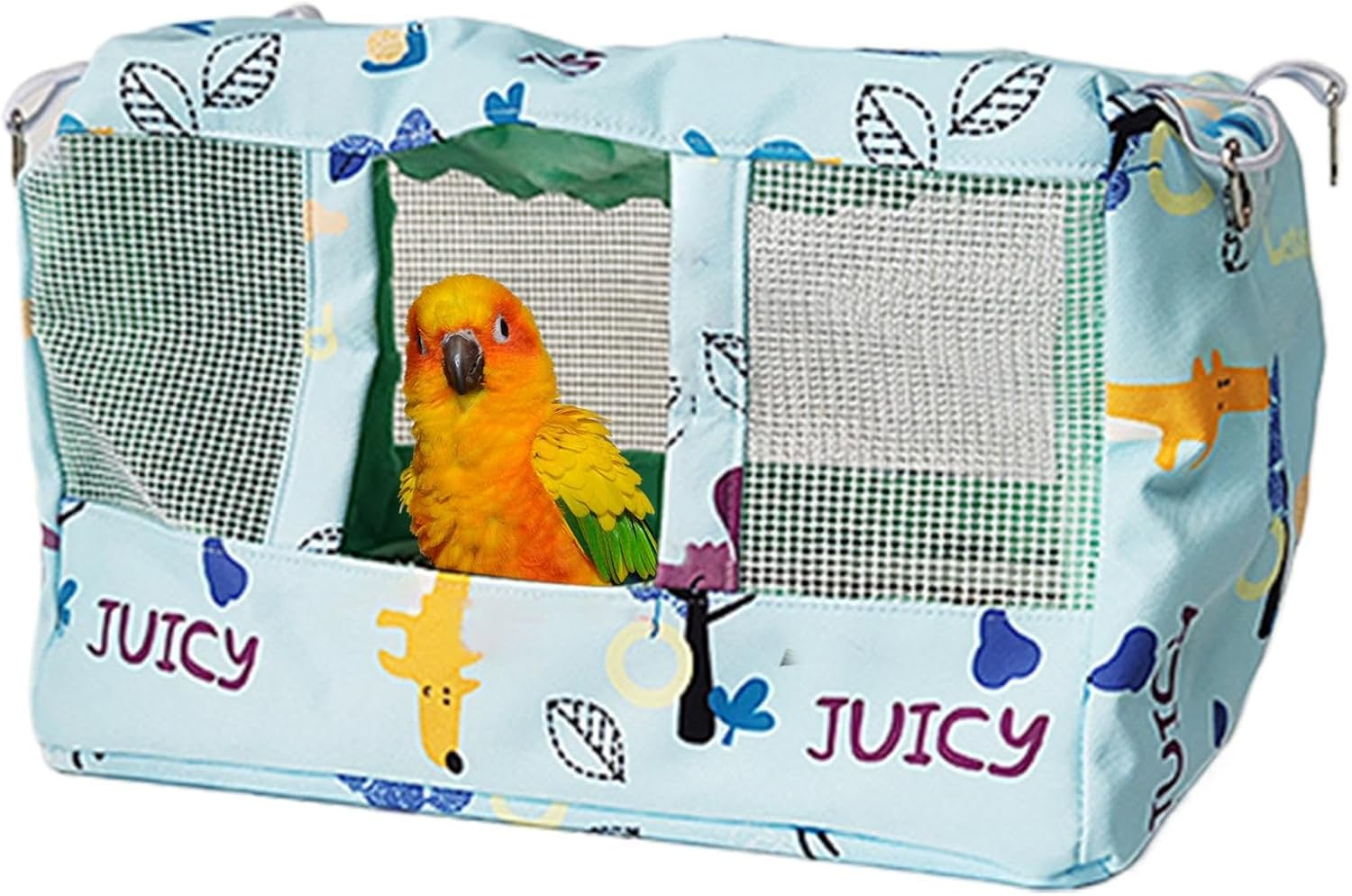 Bird Nest House | Breathable Parrot Habitat Cave with Cool Mat - Waterproof Cloth Animal Cave for Parakeet Cockatiel Lovebird African Grey