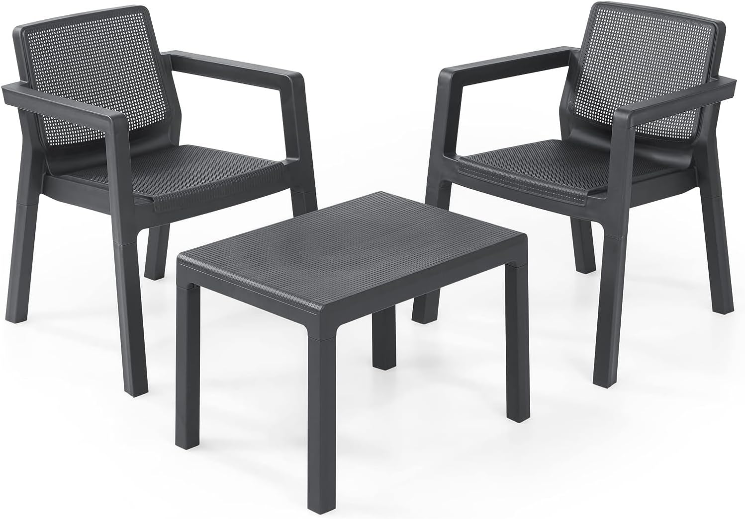 Keter 008 Emily Balcony Furniture Set, Graphite image number 4