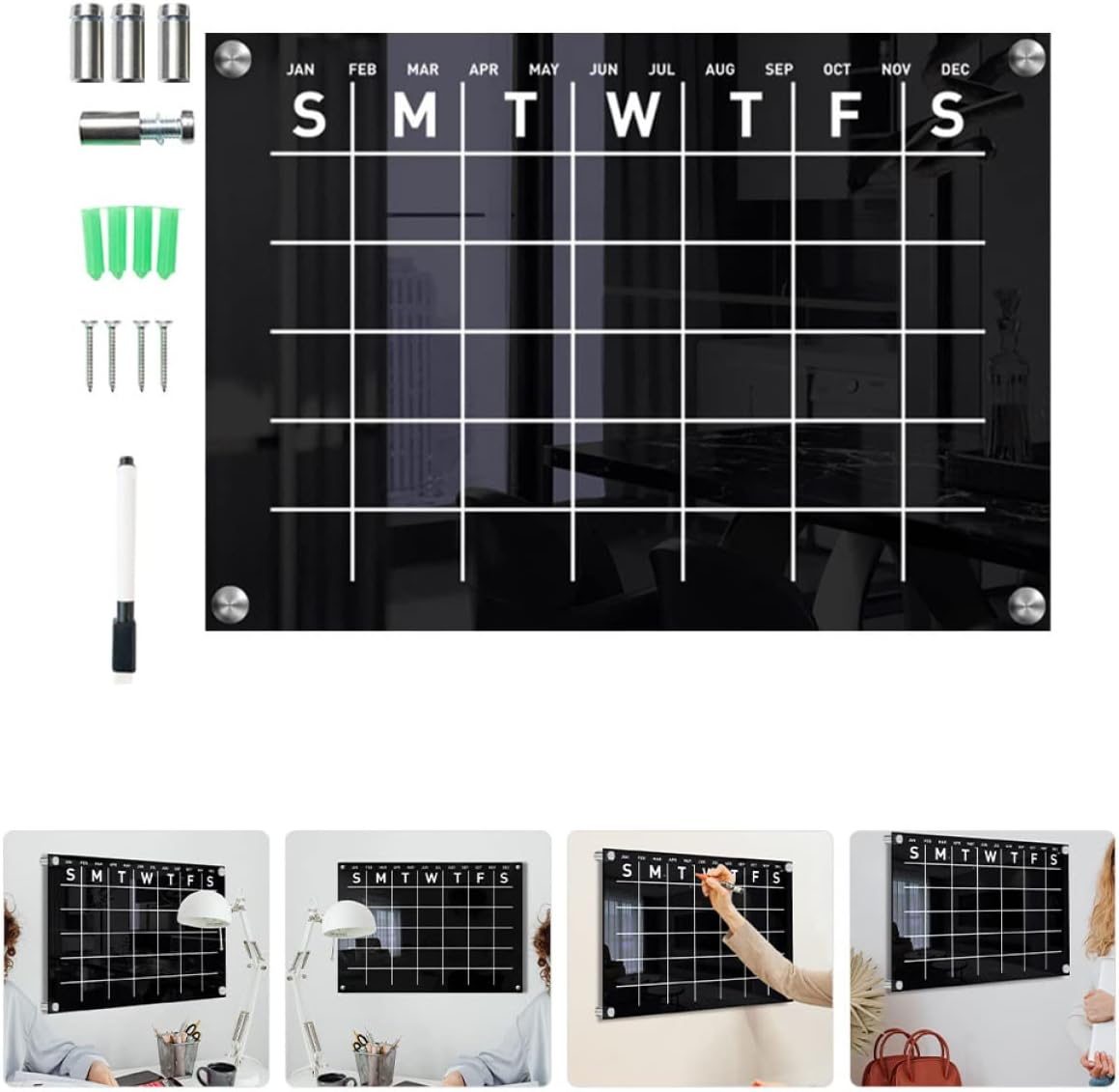 LALAFINA Weekly Plan Note Board Handwritten Memo Board Erasable Display Practical Message image number 1