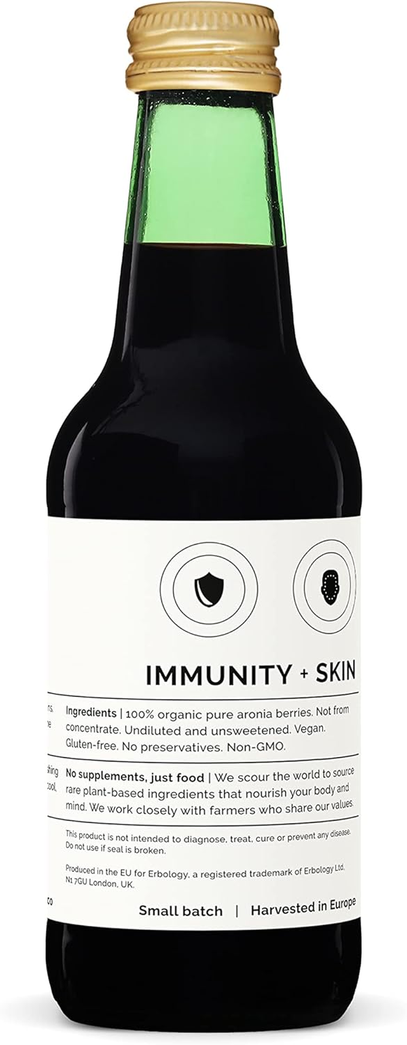 100% Organic Aronia Berry Juice 250Ml - Supports Skin Health - Rich in Antioxidants - Straight from Farm - Undiluted - No Added Sugar or Preservatives - Non-Gmo - Recyclable Glass Bottle image number 5