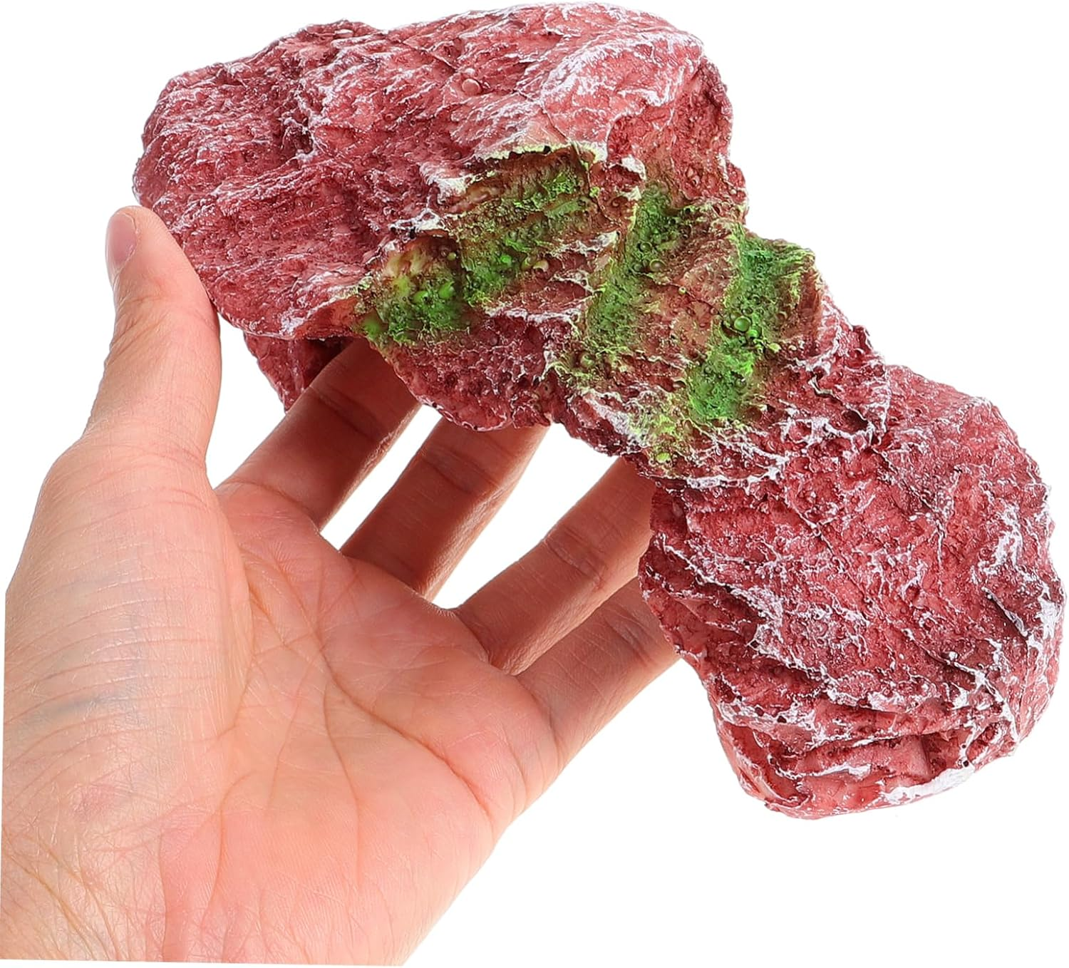 Hohopeti Extra Large Turtle Basking Platform and Climbing Ramp Natural Resin Rock Texture Sturdy Reptile Environment Ornament for Turtle Tanks and Aquatic Terrariums and Tank Decoration image number 2