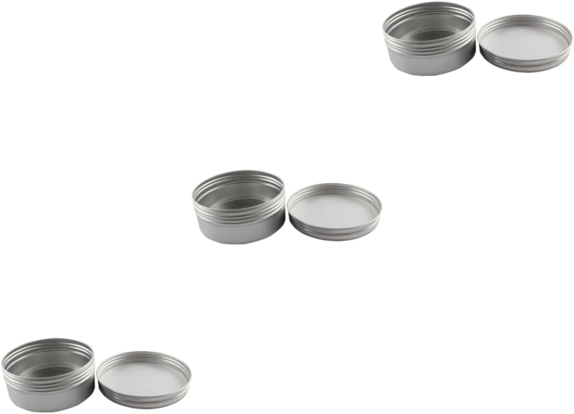 FOMIYES 2Pcs Box Portable Travel Cosmetic Container Jars Leakproof Lids for Creams Pomade Lip Balms Toiletry Kit