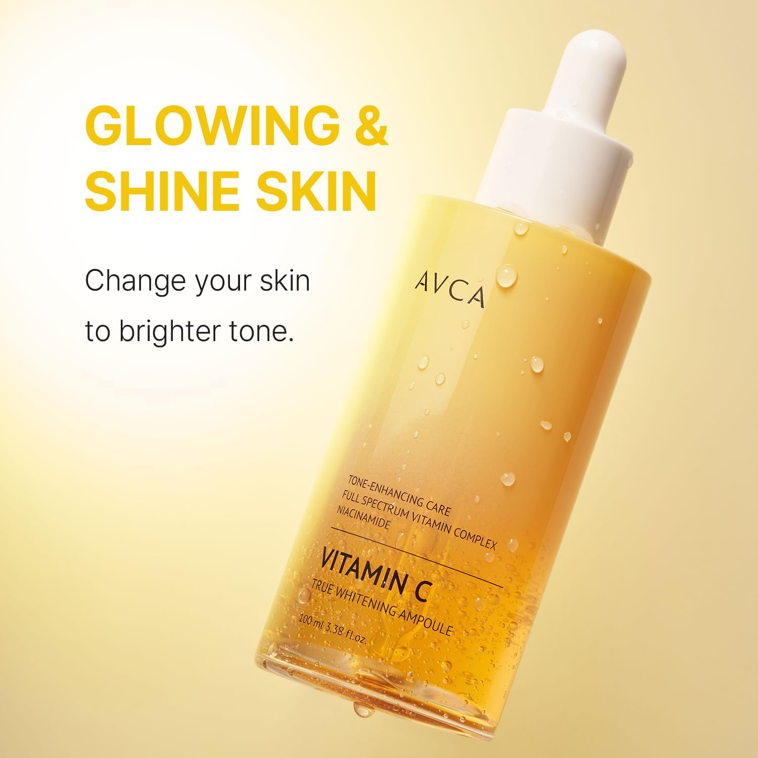 AVCA Vitamin C + Niacinamide Brightening Face Serum 100Ml - Dark Spot Corrector, Brightening & Tone Even Care with Niacinamide, Antioxidant Complex image number 4