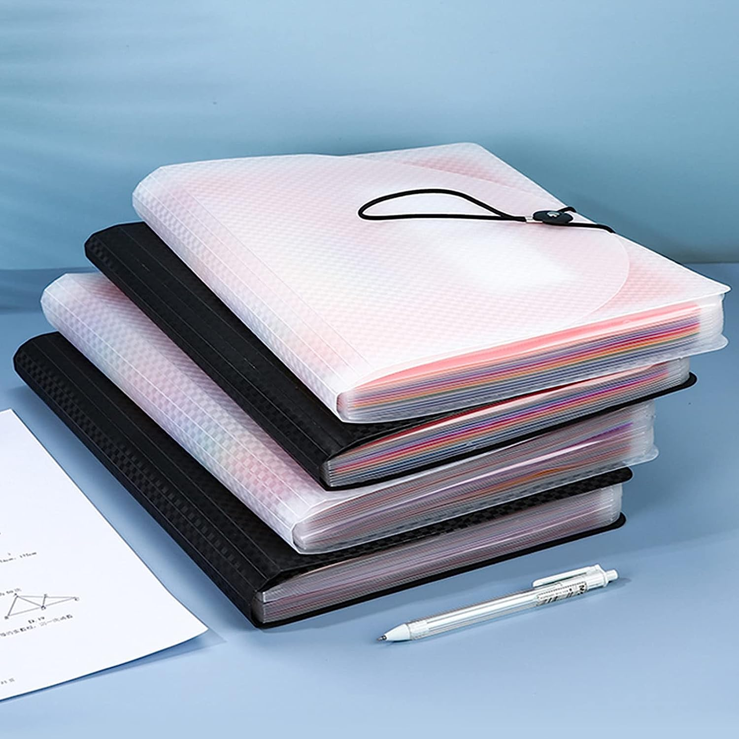 25 Pockets Folders,Accordion File Organizer, A4 Letter Size Paper File Organizer,Expanding File Folder with Labels,Document Organizer for Classroom, Home, Office and Travel image number 5