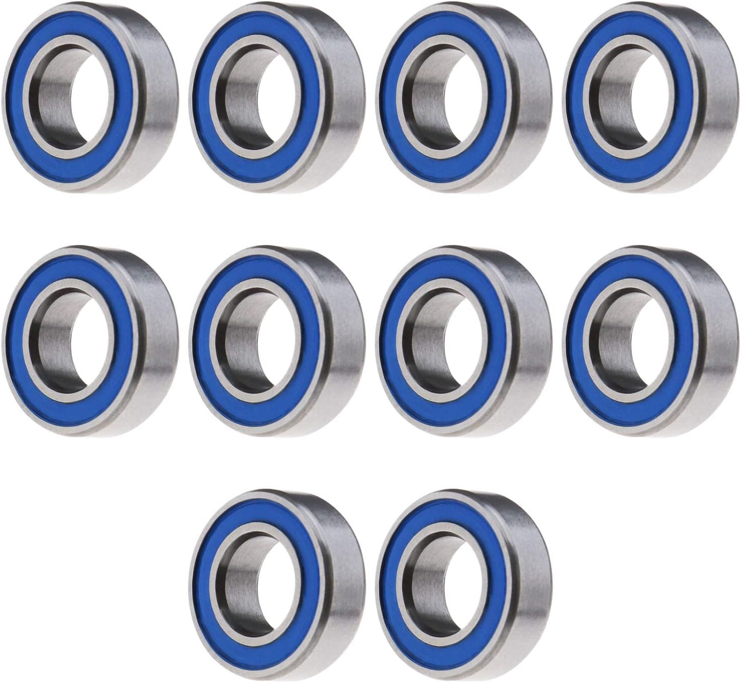 Ecsing 10Pcs MR126-2RS Mini Deep Groove Ball Bearings Double Sealed Carbon Steel Cover Miniature Ball Bearings for 3D Printer Model Toys image number 1