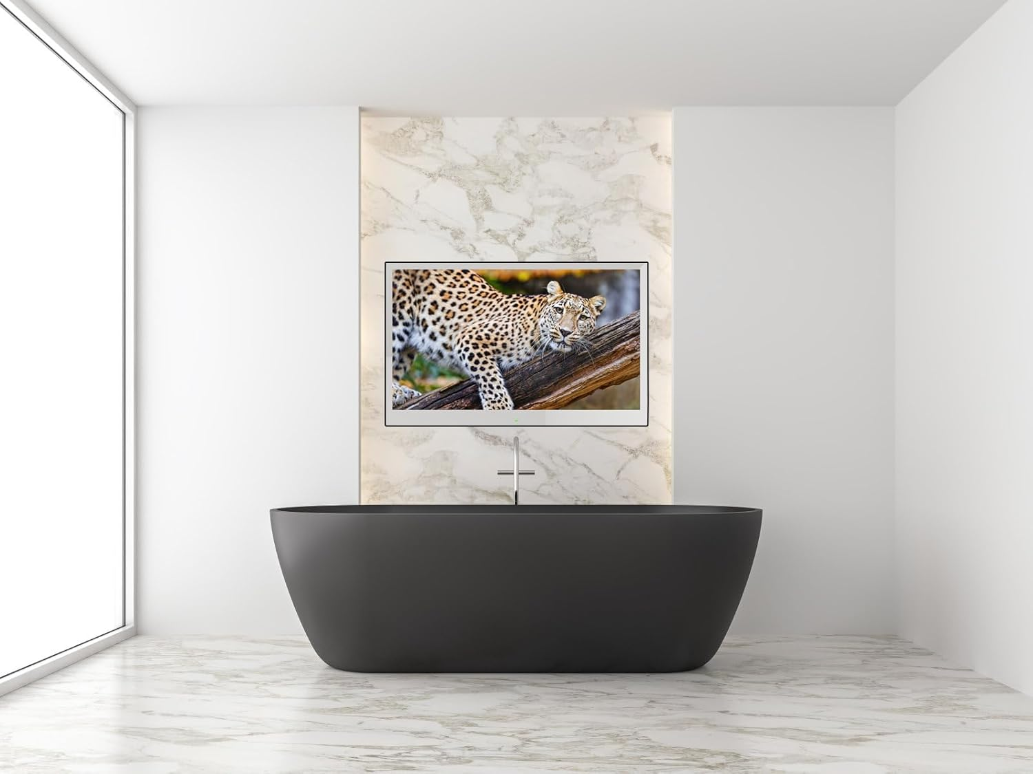 Elecsung 43 INCH Android Touchscreen Smart Mirror TV for Bathroom,Bedroom,Living Room Waterproof LED Television ATSC Wifi image number 4