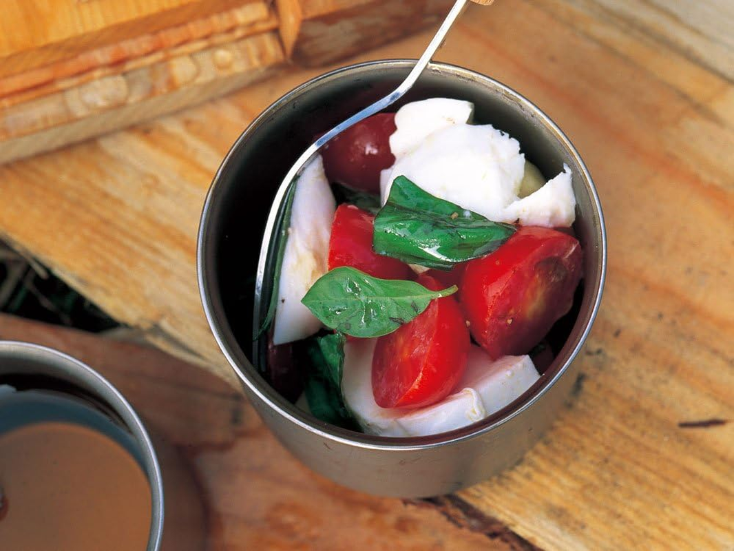 Snow Peak Titanium Seppou Stacking Mug - Double Wall Insulated Coffee Mug for Camping & Backpacking - Ultralight & Durable Titanium Cup - H450 image number 2