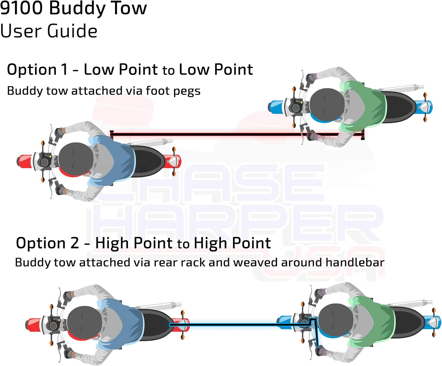 Chase Harper 9100 - Buddy Tow - Orange - Orange image number 3