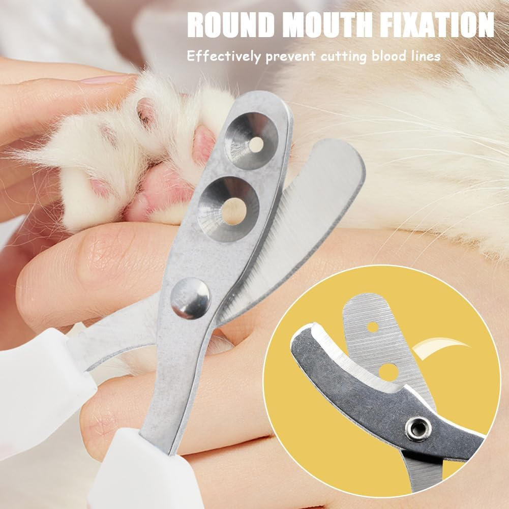 4-Piece Set Cat Comb, Fur Flash Brush Cat, Flea Comb for Dogs and Cats, Grooming Comb Set with Claw Scissors, Gentle Hair Removal and Flea Removal for Long Hair and Short Hair