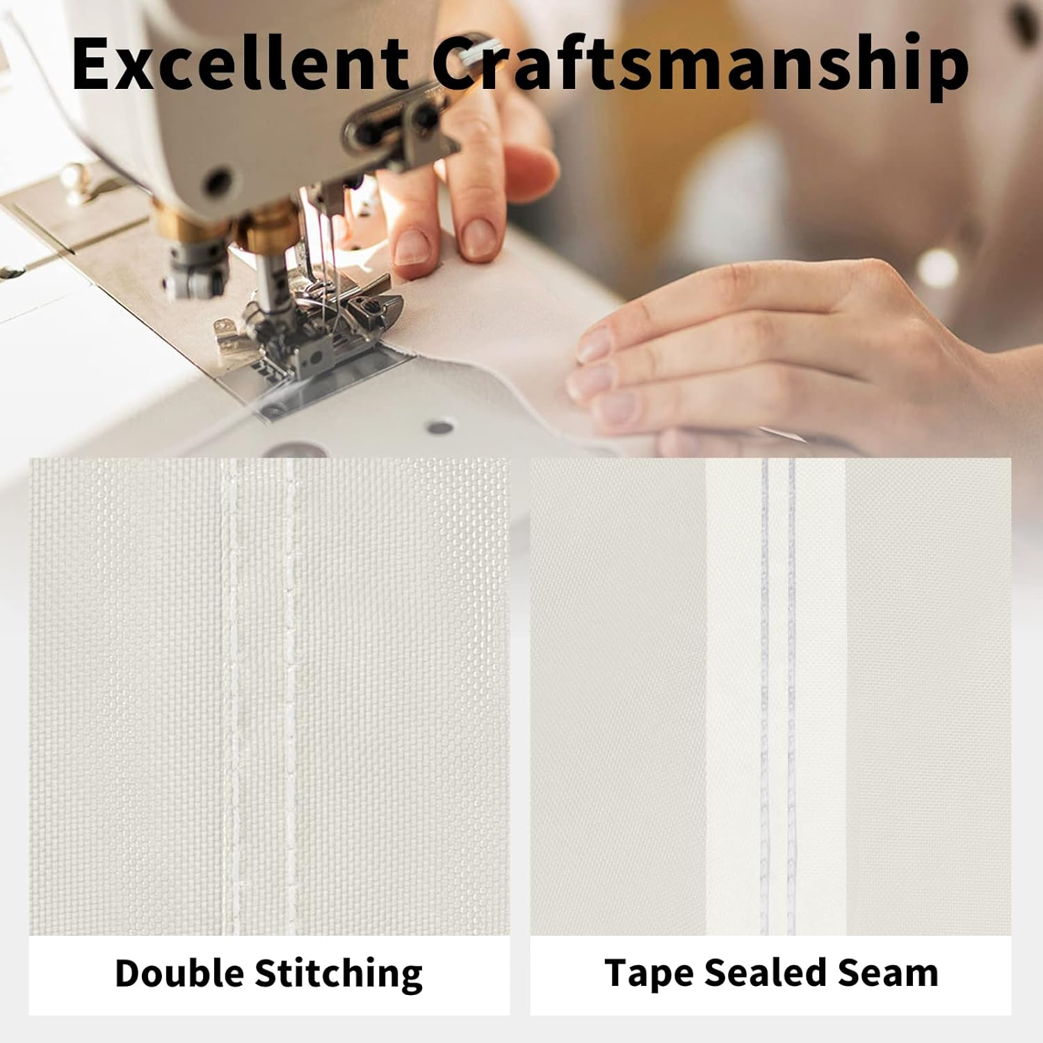 Easy-Going Outdoor L-Shaped Sectional Sofa Rain Cover 104''X83'' UV Resistant Patio Sectional Couch Waterproof Lawn Patio Furniture Cover (Right Facing, Beige/Brown) image number 5