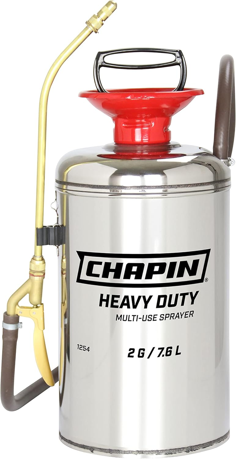Chapin 1254 2-Gallon Heavy-Duty Stainless Steel Tank Multi-Use Sprayer for Lawn, Home & Garden, Silver image number 3