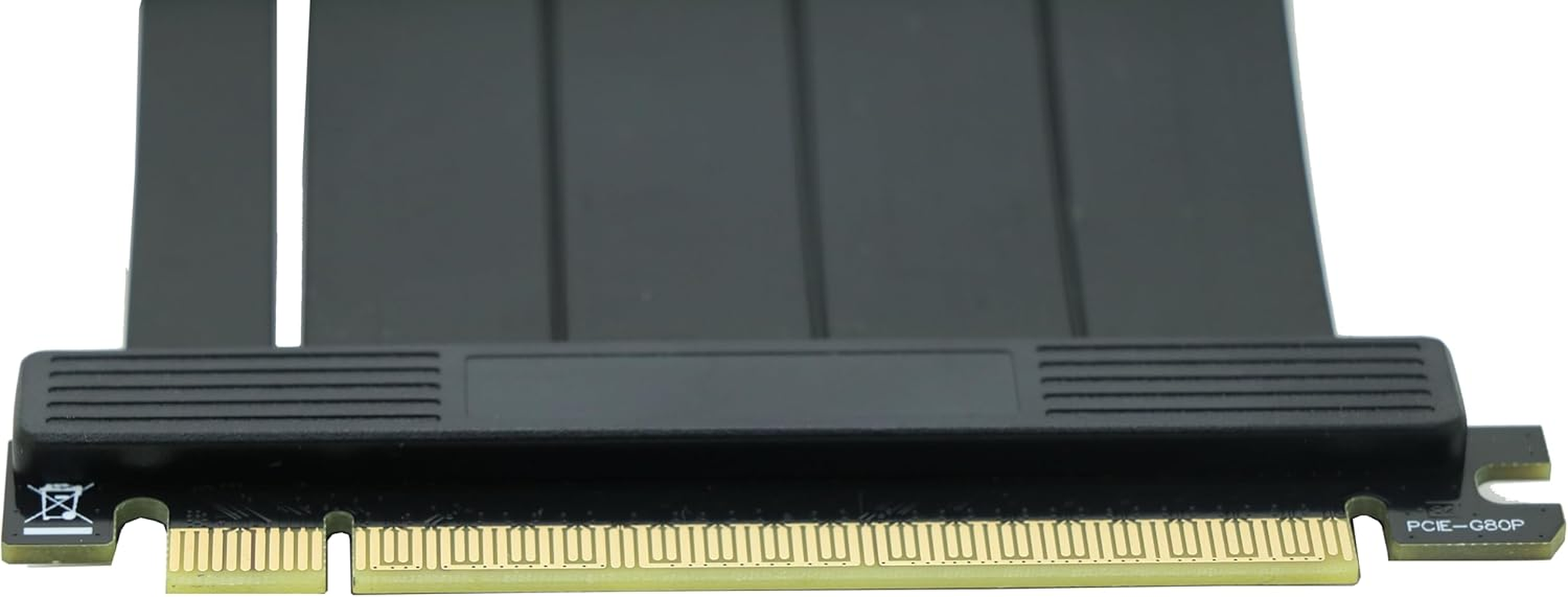 Sintech PCI-E Express X16 Riser Extender Card,Pcie 4.0 Extension 180Degree Cable 5Cms, Compatible with GPU Graphics Card, ST741B5 image number 3