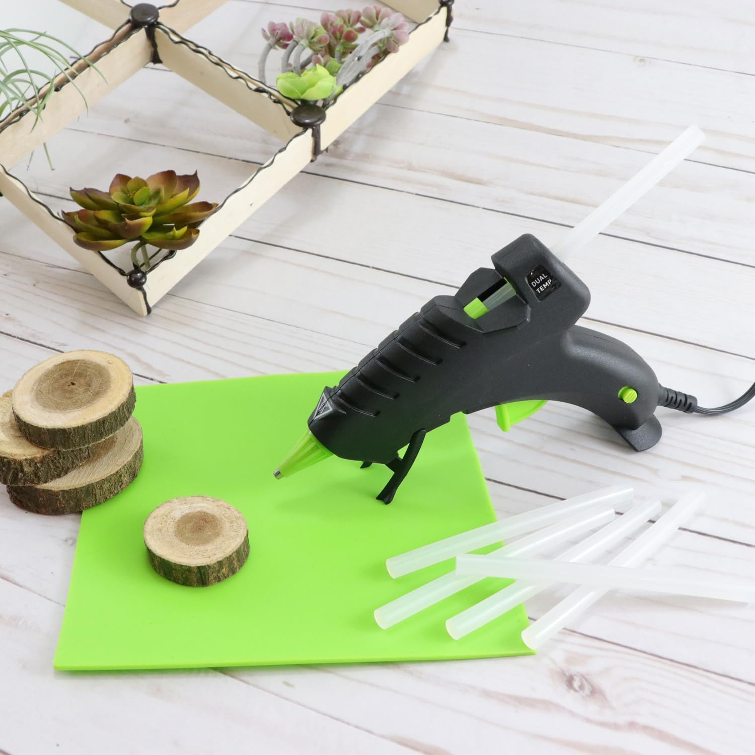 100Pack Hot Glue Sticks -7Mm X 100Mm Hot Glue Gun Sticks， 5/16" D, 4" L Hot Melt Glue Sticks for DIY Hobby Craft General Repairs, Home Decoration and Gluing Projects image number 1