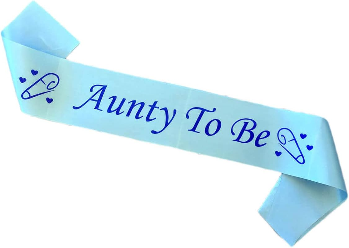 Mummy to Be Sash Blue, Satin Baby Shower Decorations, Gifts for Her, Sash Bundles Daddy - Big Sister - Grandma - Nanny - Auntie to Be Sash, 3 Colours (Pink, Blue, White) image number 4