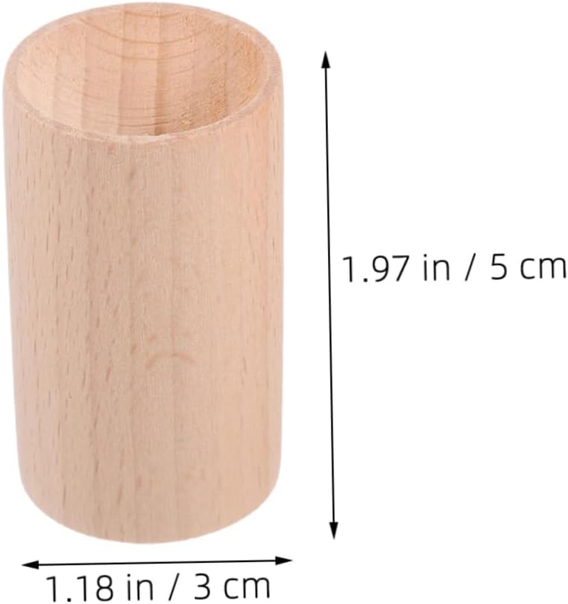TOYZFRIENDY Mini Cylinder Pedestal Stands Aromatherapy Wooden Base Essential Oil Bottle Display Pillars Oil Diffuser Pillars