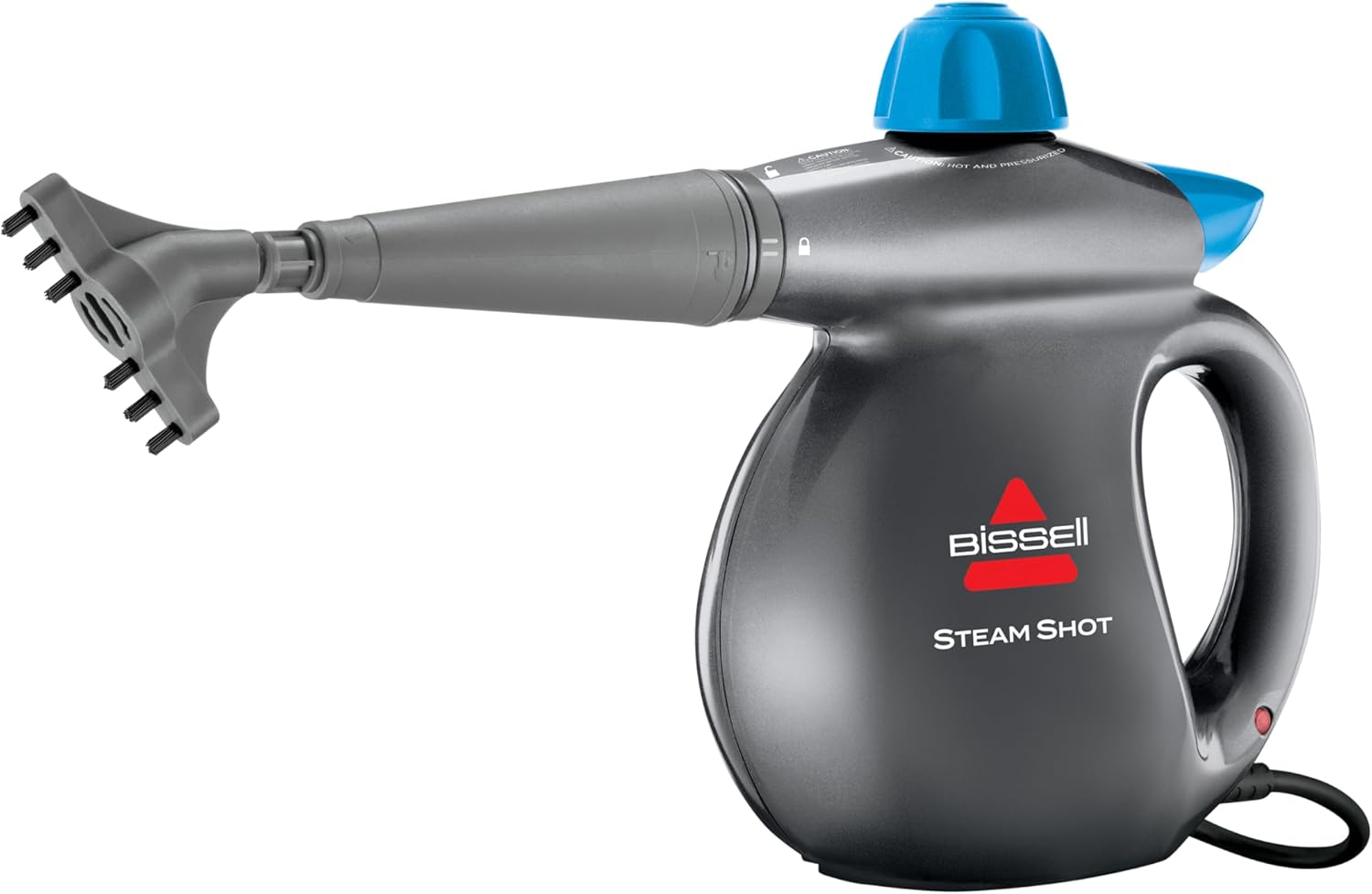 BISSELL Steam Shot 2635M Hard Surface Steam Cleaner | High-Pressure Steam, Chemical-Free Cleaning, Grout Brush and Multi-Surface Tools Included, Remove Dirt and Disinfect