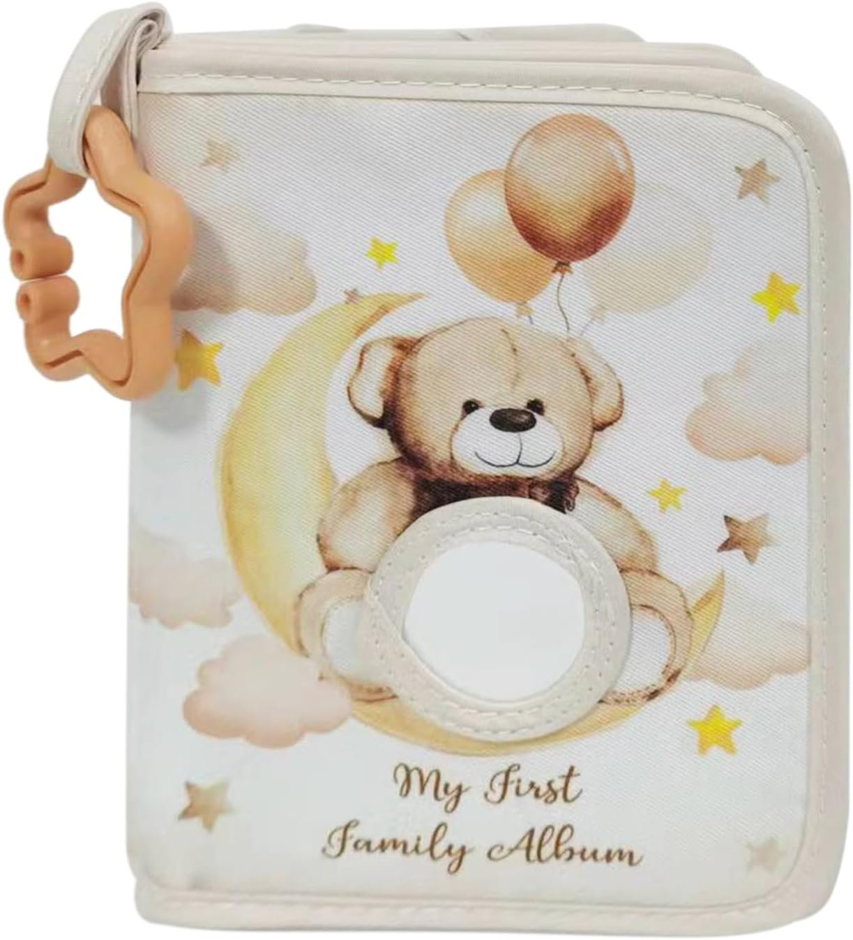 Photo Album for Baby - Soft Photo Book, Picture Book, Cute Photo Album, Baby Picture Book | Portable Soft Album, Multifunctional Album with Star Hook for Home, Crib, Stroller image number 5