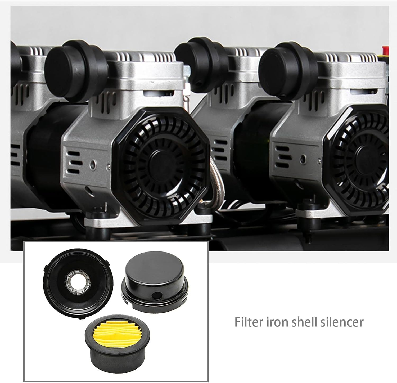 Emsea 2PCS Air Compressor Filter Strainer 16Mm 3/8PT Metal Male Thread Air Compressor Intake Filter for Generators Exhaust Systems image number 5