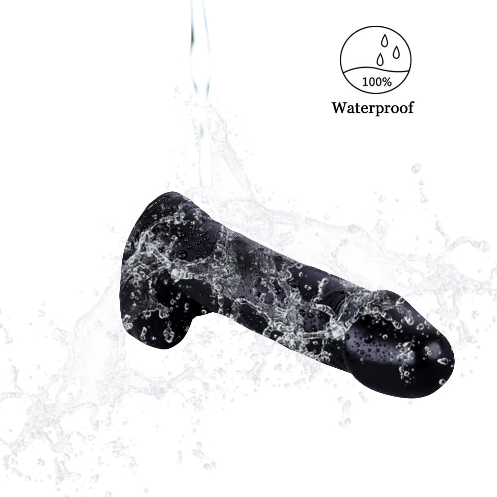 Cute Realistic Flesh Dildo Adult Sex Toys for G Spot Stimulator & Anal Plug Play, 4.3 Inches Length, 1 Inch Width (Black) image number 1